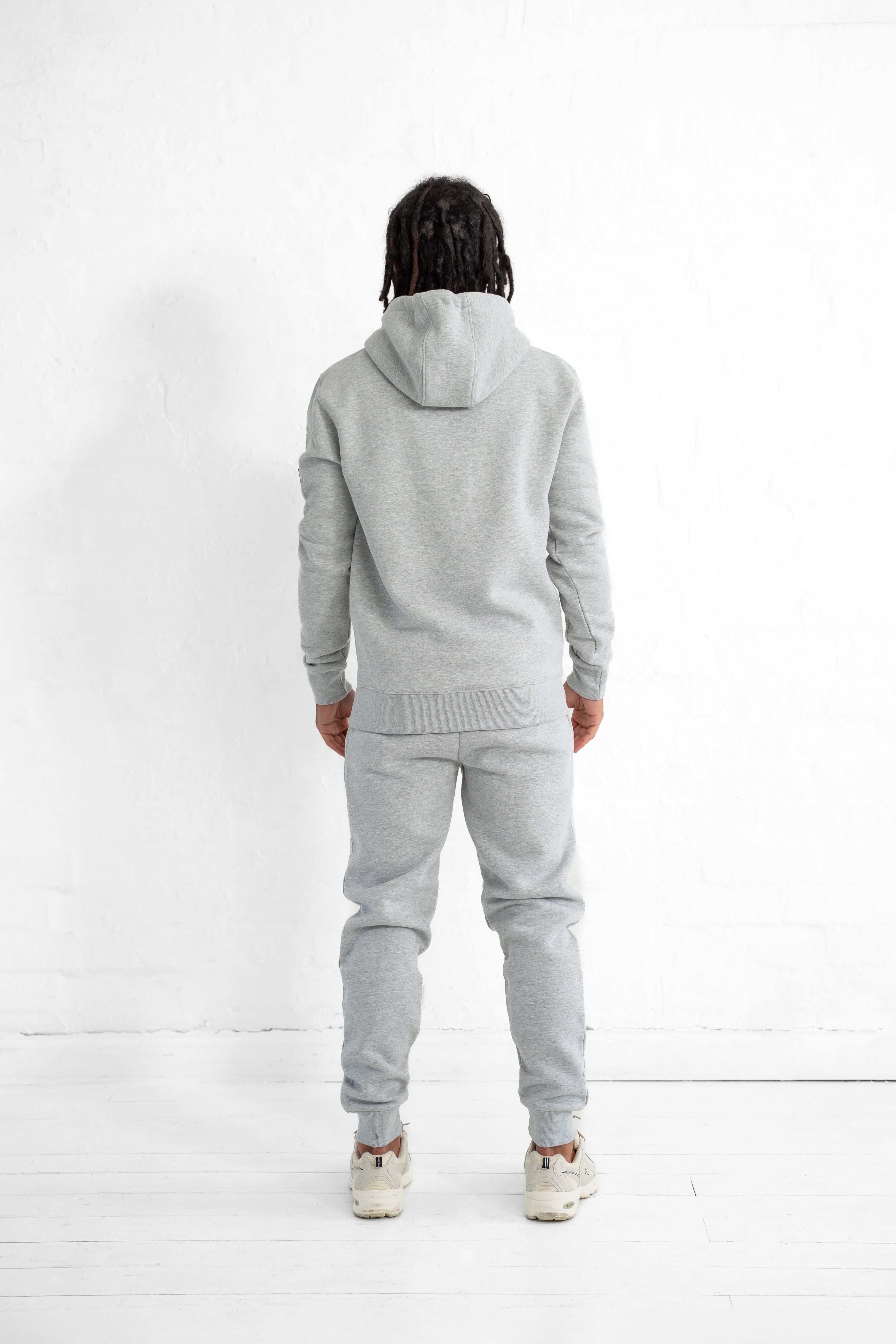 Axel Collection Fleece Hoodie - Grey Marl